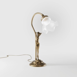 Lampa de masa figura feminina din alama Donne - Img 9
