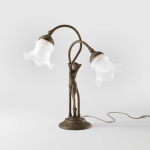 Lampa de masa figura feminina din alama Donne - Img 10