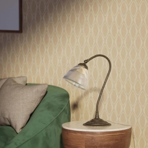 Lampa de masa stil neoclasic din alama si sticla Elide - Img 16
