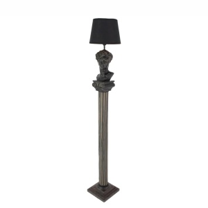 Lampa de podea coloana canelata si bust DAVID 120cm