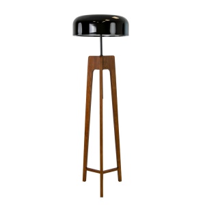 Lampa de podea cu trepied din lemn design modern LUX Walnut - Img 2