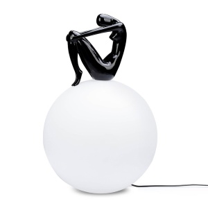 Lampa de podea decorativa cu design original Woman 35 negru