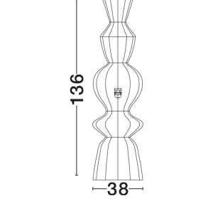 Lampa de podea design natural BREENA negru - Img 7