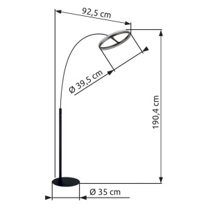 Lampa de podea LED CCT DELLA 621040 universul-luminii.ro