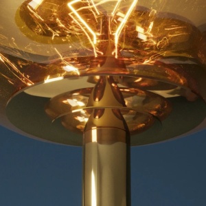 Lampa de podea moderna cu 7 globuri aurii LIQUID DIAMOND 245070 universul-luminii.ro