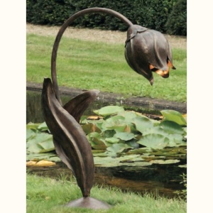 Lampa iluminat exterior din fier forjat design lalea AL 6533
