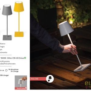 Lampa LED portabila iluminat exterior stil clasic TOC neagra 70776 61520 universul-luminii.ro