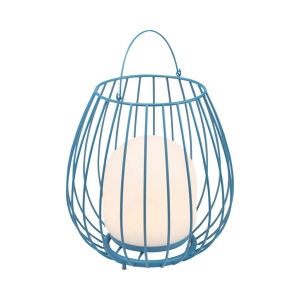 Lampa LED portabila pentru exterior solara cu baterii Jim To-Go albastru
