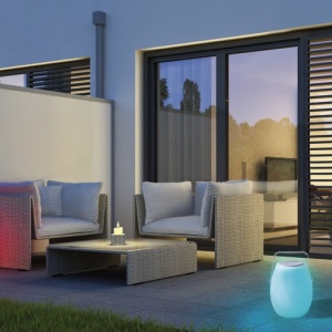 Lampa LED RGB portabila cu speaker si telecomanda IP44 BOOMBOX BUCKET 97390 universul-luminii.ro