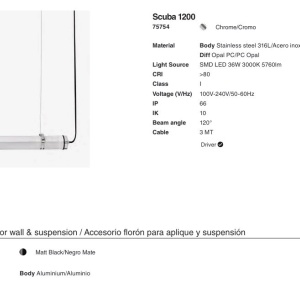 Lampa LED tavan de iluminat exterior SCUBA 36W 92550 universul-luminii.ro