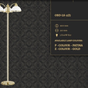 Lampadar design clasic realizat manual OBD - Img 2