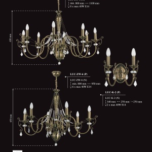 Lampadar design clasic realizata manual, Cristal Swarovski Luca - Img 10
