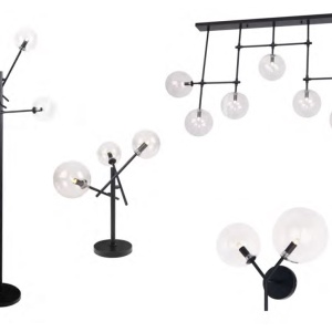 Lampadar design industrial, minimalist Lollipop 4L negru F0051 MX - Img 3