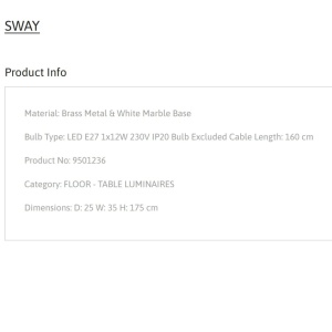 Lampadar design modern minimalist SWAY - Img 5