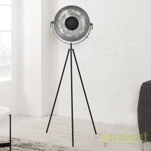 LAMPADAR DESIGN RETRO Studio negru/ argintiu A-36619 VC 181640 universul-luminii.ro