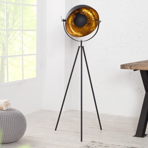 LAMPADAR DESIGN RETRO Studio negru/ auriu A-36617 VC 63720 universul-luminii.ro