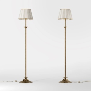 Lampadar din alama masiva stilul fastuos Ludovic al XV-lea - Img 2
