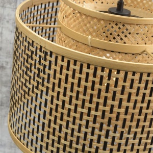 Lampadar eco din bambus Bhutan S natur, 40cm 194200 universul-luminii.ro