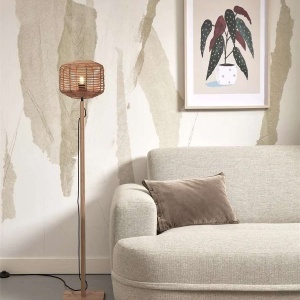 Lampadar eco din bambus cu ratan Tanami straight nat./2520 nat 213610 universul-luminii.ro