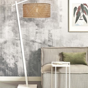Lampadar eco din bambus Java L white/50x22, nat 182090 universul-luminii.ro