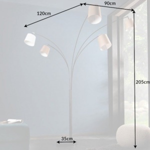Lampadar elegant cu 5 brate Levels 183710 universul-luminii.ro