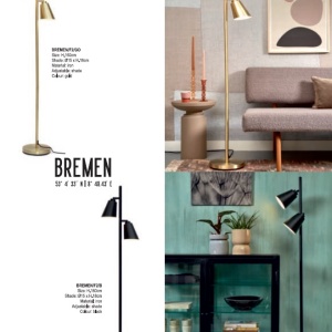 Lampadar, Lampa de podea cu doua spoturi directionabile Bremen negru 100130 universul-luminii.ro