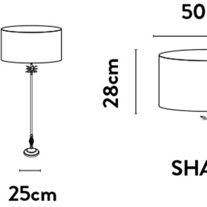 Lampadar/Lampa de podea design lux elegant Belle alama/verde 229320 universul-luminii.ro