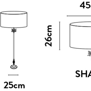 Lampadar/Lampa de podea design lux elegant Belle argintiu/gri 229370 universul-luminii.ro