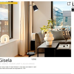 Lampadar/Lampa de podea design moderm Gisela 197300 universul-luminii.ro