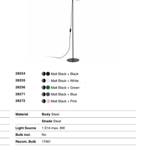 Lampadar, Lampa de podea design modern Studio roz 239100 universul-luminii.ro