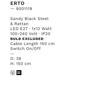 Lampadar/Lampa de podea design natural ERTO 237140 universul-luminii.ro