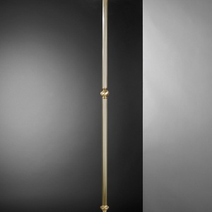 Lampadar / Lampa de podea din alama cu sticla decorata design italian 6208 101740 universul-luminii.ro