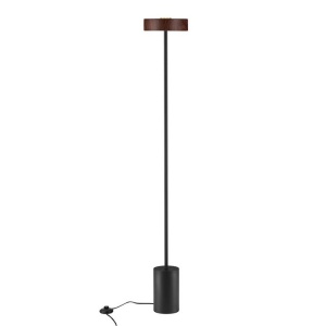 Lampadar/Lampa de podea LED stil minimalist THEA negru/wood metal