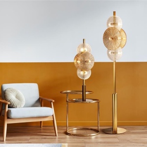 Lampadar, Lampa de podea moderna design deosebit Wagon Wheel 6Lt 221410 universul-luminii.ro