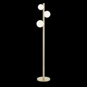 Lampadar, Lampa de podea moderna FORES auriu