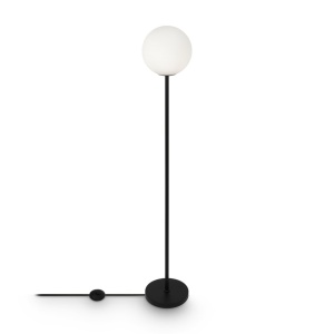 Lampadar, Lampa de podea moderna RING negru 212110 universul-luminii.ro
