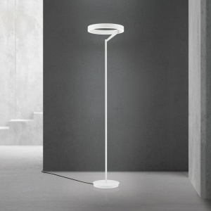 Lampadar LED circular iluminat sus si jos KOLK alb