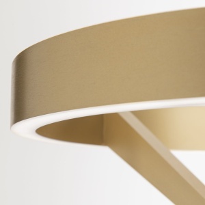 Lampadar LED circular iluminat sus si jos KOLK auriu periat - Img 2