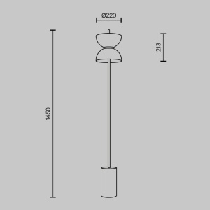 Lampadar LED design modern decorativ Kyoto 225940 universul-luminii.ro