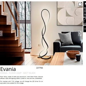 Lampadar LED design modern Evania 70460 universul-luminii.ro