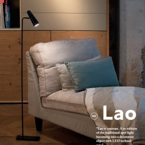 Lampadar LED design modern minimalist LAO negru 29049 - Img 4