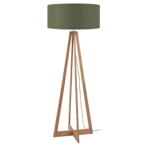 Lampadar realizat din materiale naturale, durabile si ecologice, EVEREST/F verde