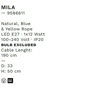 Lamparar/Lampa de podea design decorativ, MILA H 50cm 244010 universul-luminii.ro