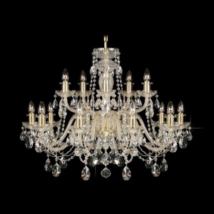 Lustra 15 brate cristal Bohemia L11 009/15/1-A - Img 1