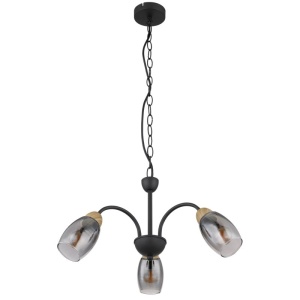 Lustra 3L design modern Gerly negru 135160 universul-luminii.ro