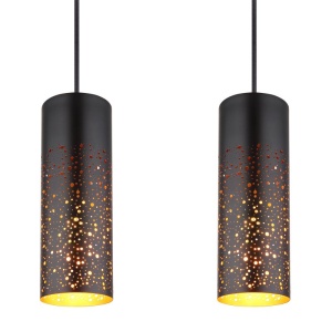 Lustra 4L design modern Crocky negru, auriu - Img 4
