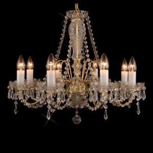 Lustra 8 brate cristal Bohemia L12 798/08/3 - Img 1