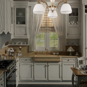 Lustra aplicata clasica din alama 3 brate design italian 8606 204720 universul-luminii.ro
