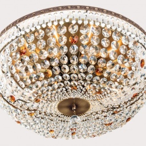 Lustra aplicata cristal Schöler design de lux Sheraton 65cm, antique brass 96260 universul-luminii.ro