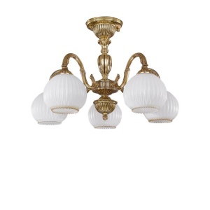 Lustra aplicata cu 5 brate din alama design italian 9300